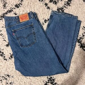 Levi’s 42x30 Men’s 505 Blue Straight Leg Denim Jeans Classic 100% Cotton
